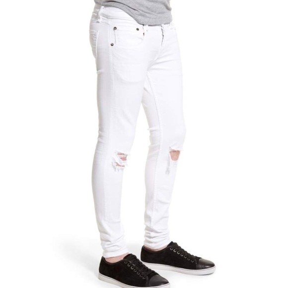white skinny jeans mens